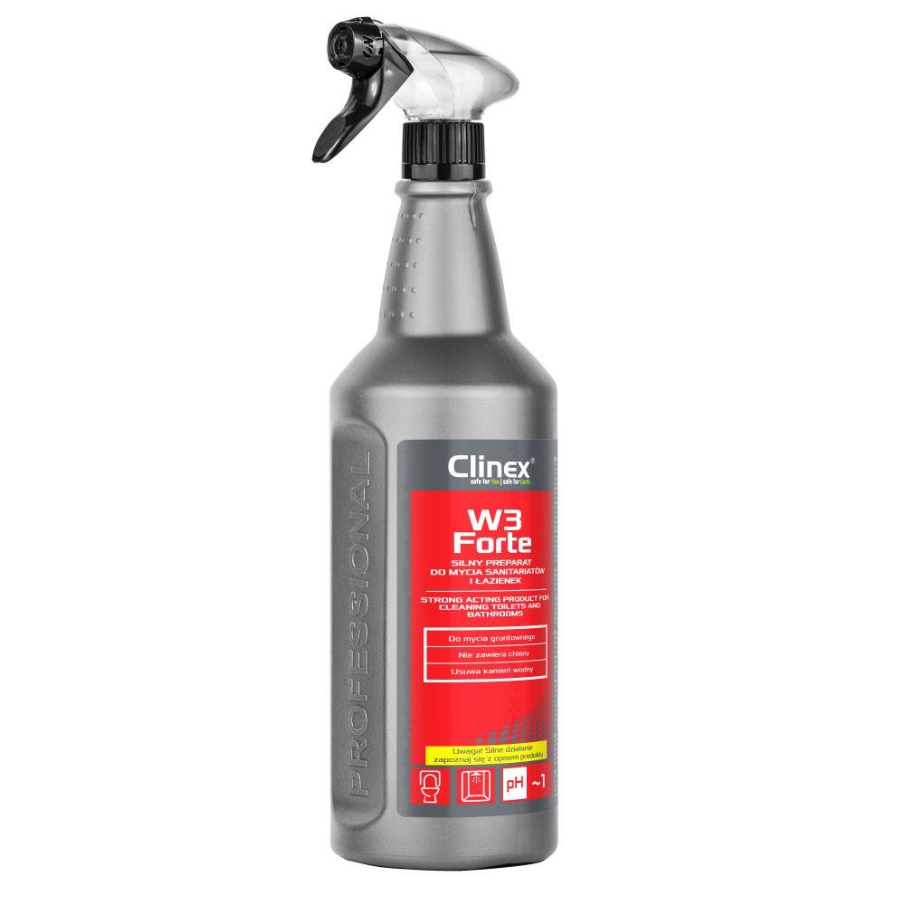 Płyn do czyszczenia i dezynfekcji sanitariatów Clinex W3 Forte