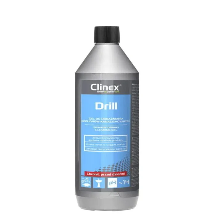 Clinex Drill 1l żel udrażniacz do rur SKUTECZNY