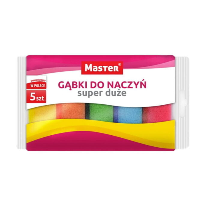 Gąbka do naczyń duża Master 5 szt.