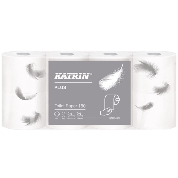 Papier toaletowy Katrin Plus 160 / 8 rolek
