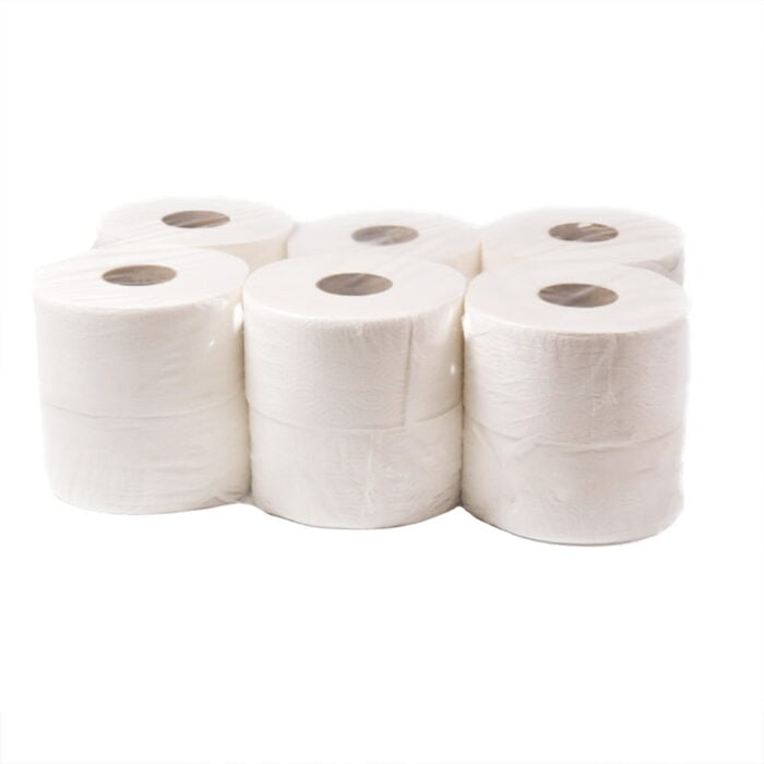 Papier toaletowy Jumbo biały 100m 12 rolek Mistral