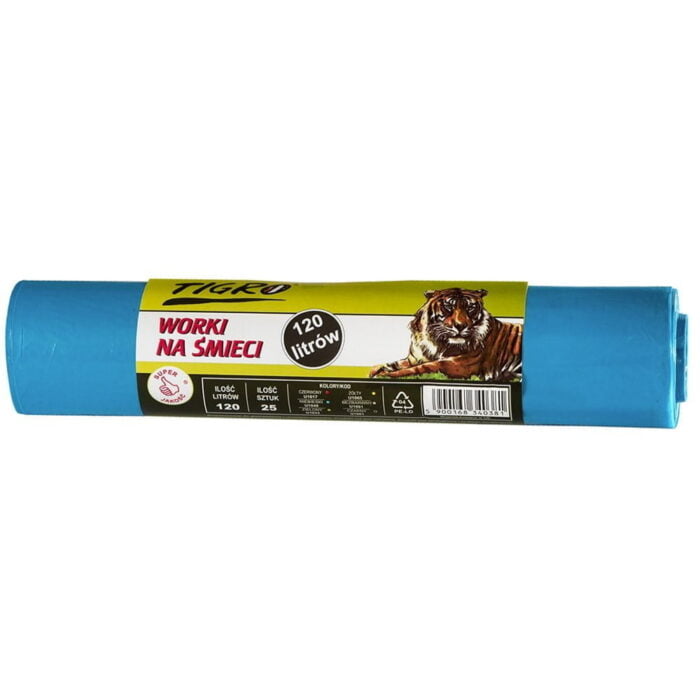 Worki na śmieci 120l 25 szt. MOCNE