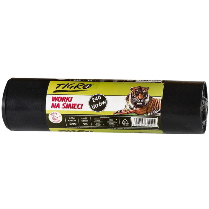 Worki na śmieci 240l mocne 10 szt.