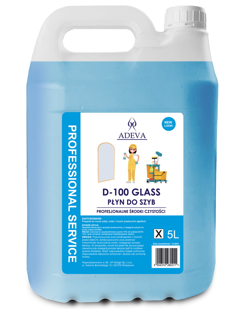 Adeva D-100 Glass - do Mycia Powierzchni Szklanych - obrazek 2