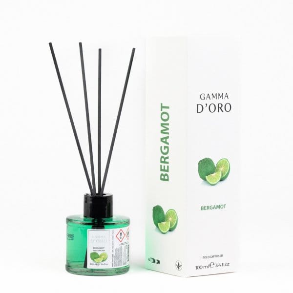 Gamma D’oro Bergamot 100ml – Patyczki Zapachowe Dyfuzor do Wnętrz