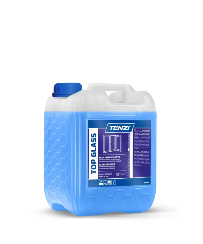 TENZI Top Glass 5L – Profesjonalny Płyn do Mycia Szyb i Luster (Bez Smug)